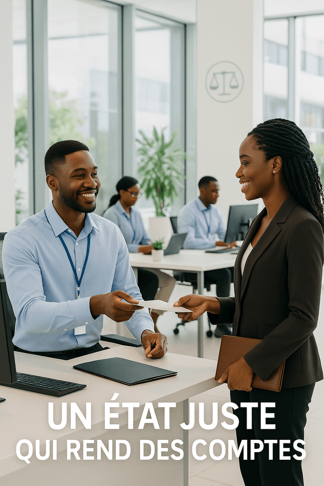 Un État juste, qui rend des comptes